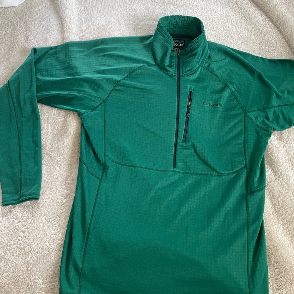Patagonia Green Quarter-Zip Sweatshirt